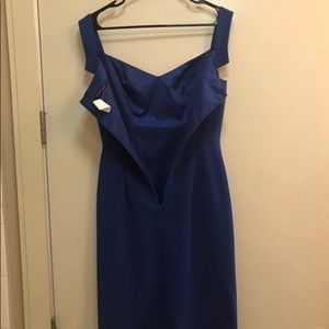 Black Halo Navy Dress 4